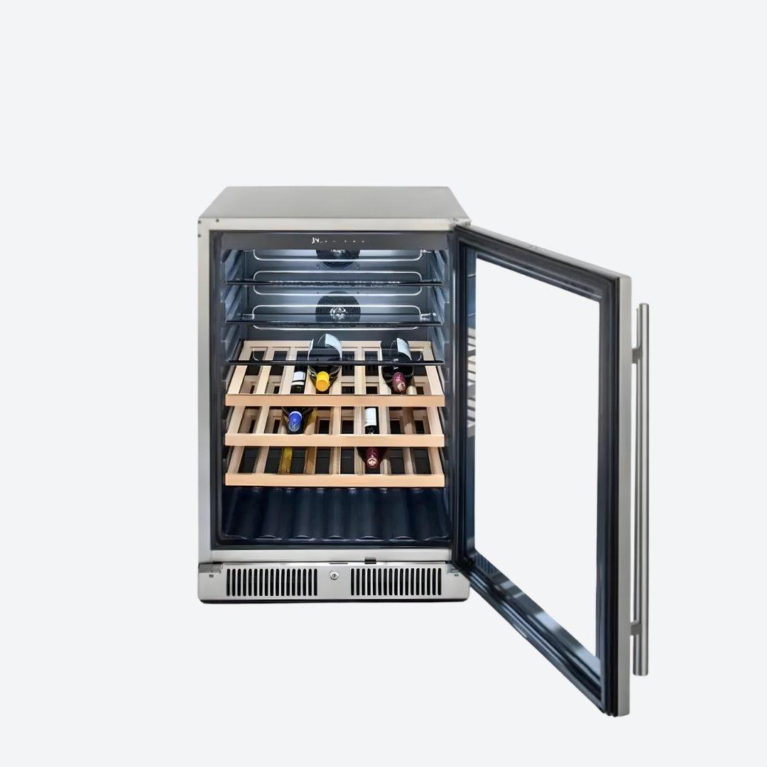 Centro de bebidas para exteriores de 24" con puerta de cristal BLAZE BLZ-GDBEV-5.5 - James & Steven