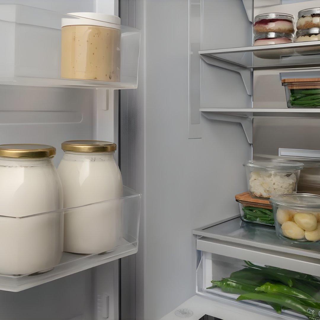Congelador de columna panelable Bertazzoni de 18 pulgadas con bisagra izquierda e Ice Maker automático