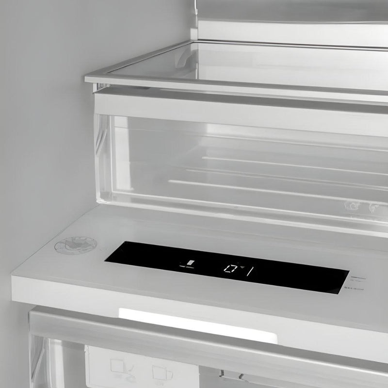 Congelador de columna panelable Bertazzoni de 18 pulgadas con bisagra izquierda e Ice Maker automático