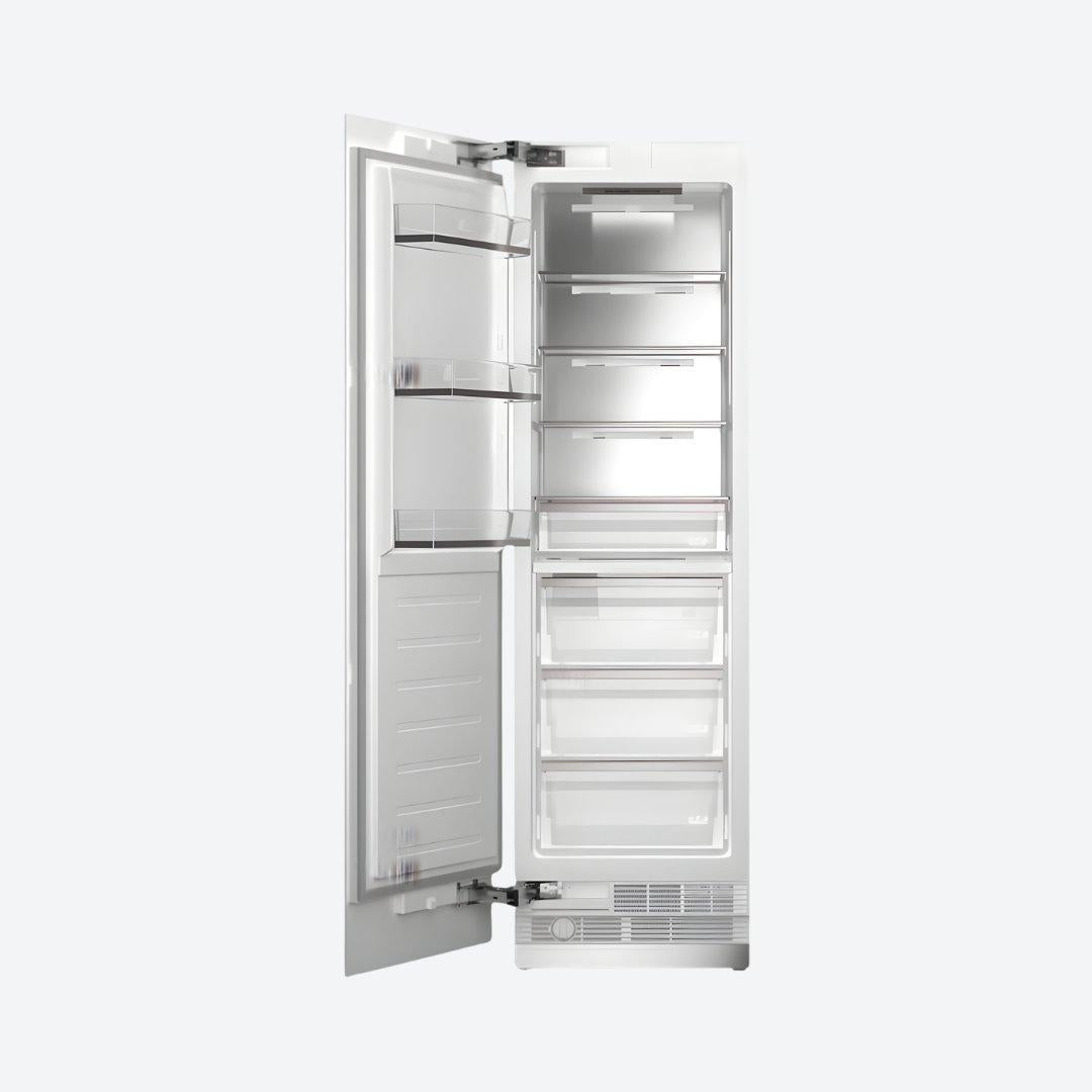Congelador de columna panelable Bertazzoni de 24 pulgadas con Ice Maker automático y puerta reversible
