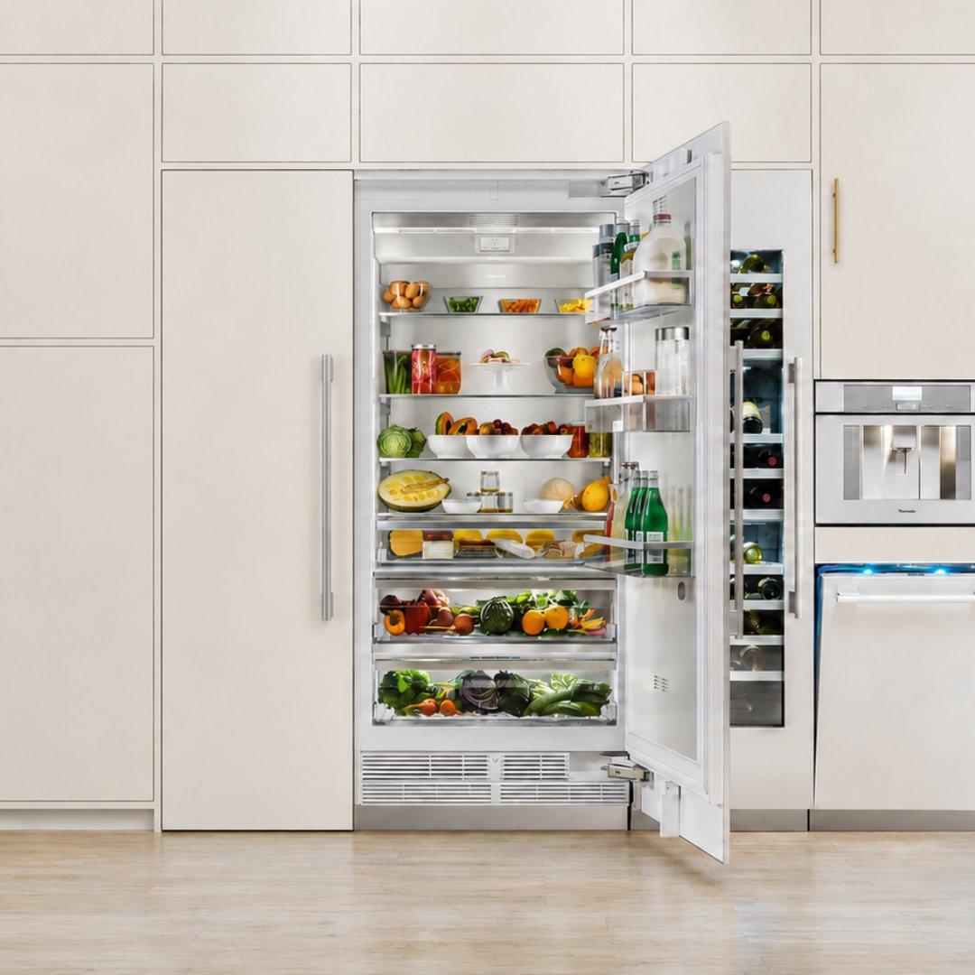 Congelador columna panelable Thermador de 36 pulgadas con fábrica de hielos interna y diseño flush