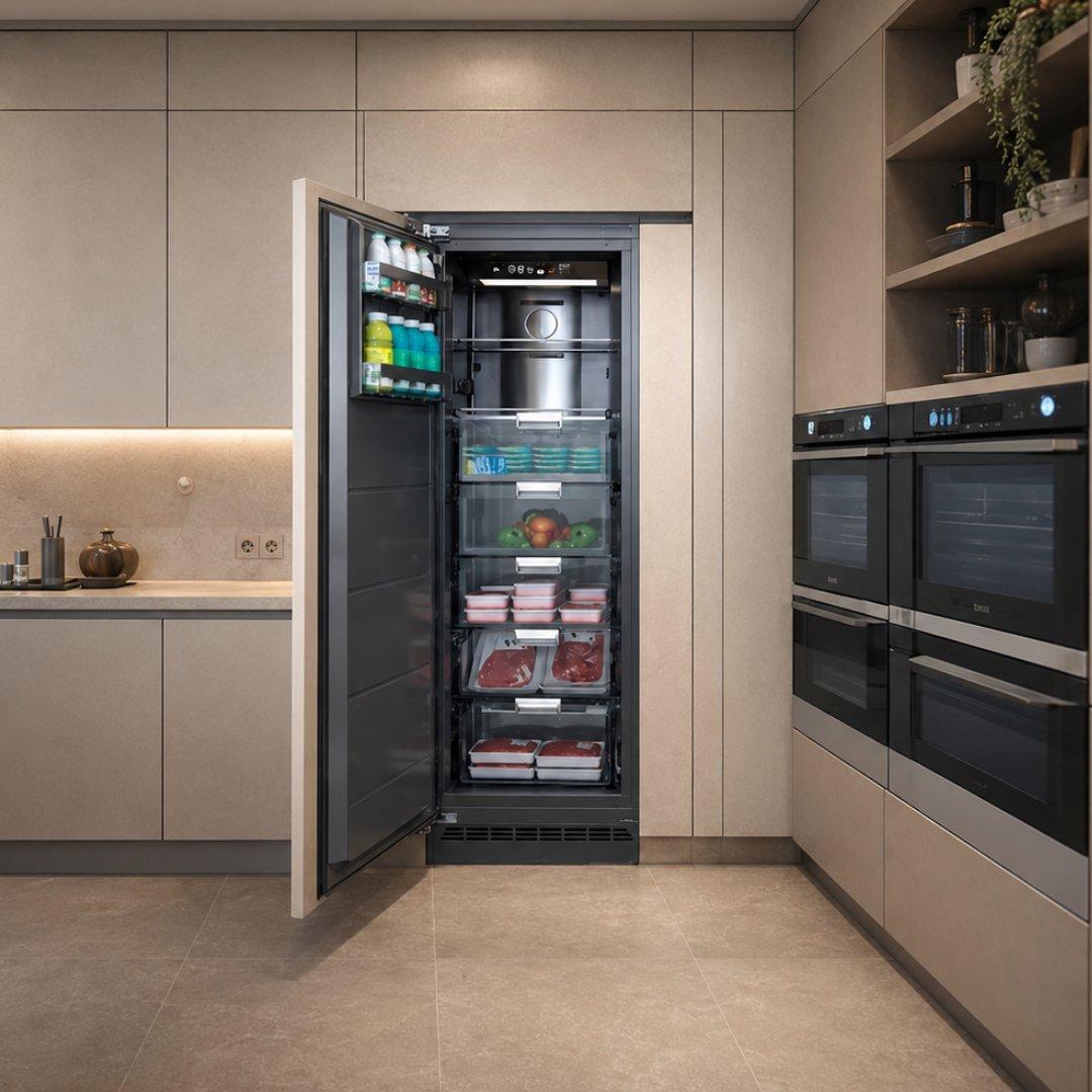 Congelador panelable Tecnolam de 60 cm con 222 litros y diseño integrado