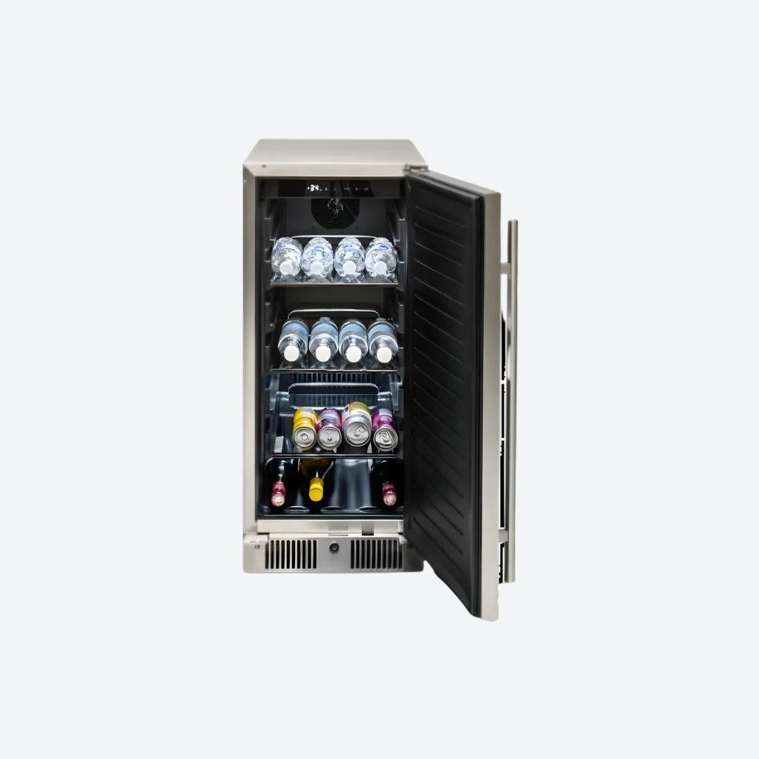 Frigobar para exteriores de 15" BLAZE BLZ-SSRF-15 - James & Steven
