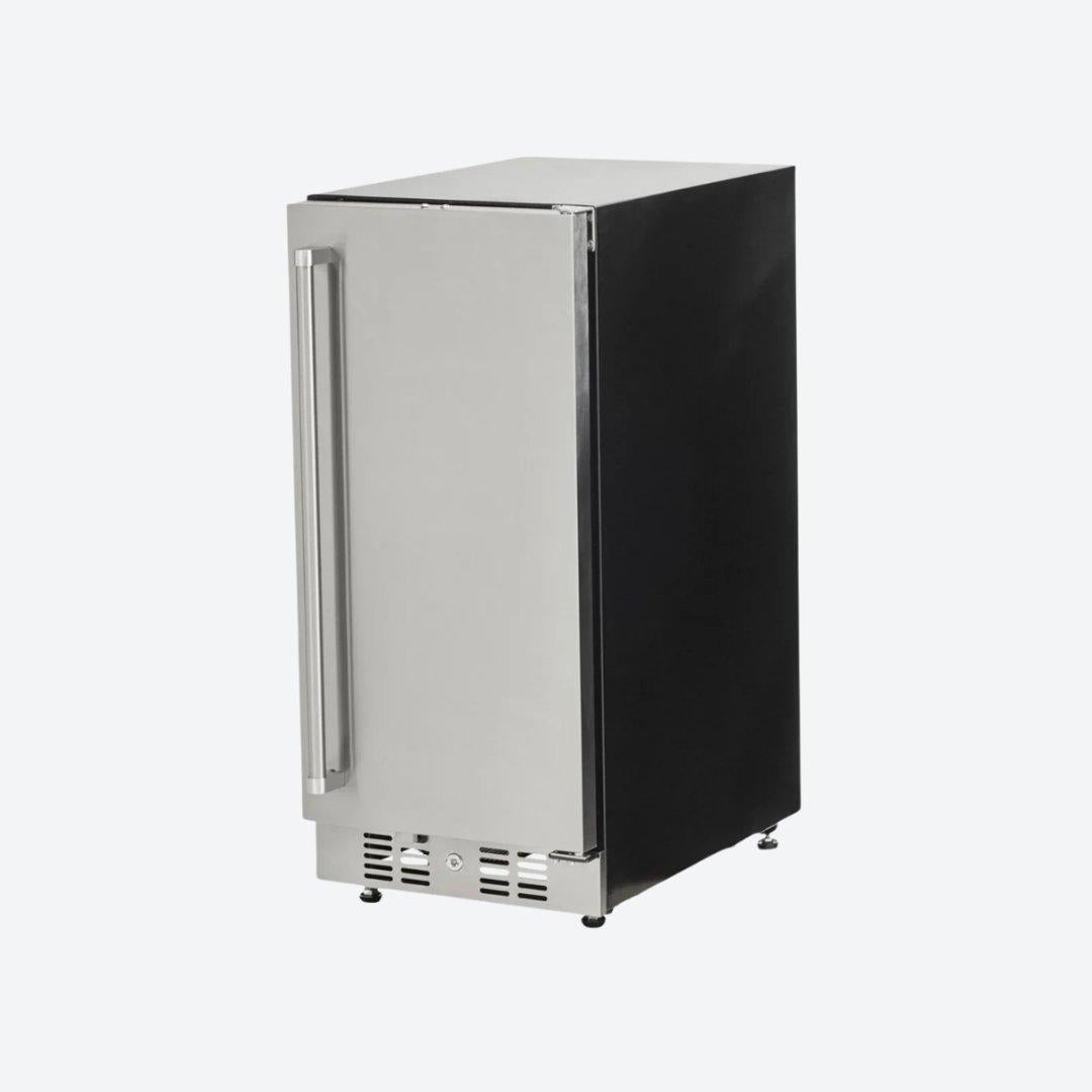 Frigobar Coyote de 15 pulgadas para exteriores con puerta reversible y control digital