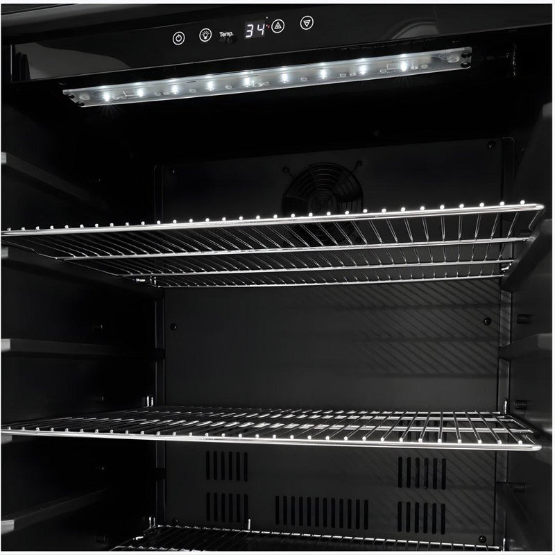 Frigobar Coyote de 15 pulgadas para exteriores con puerta reversible y control digital