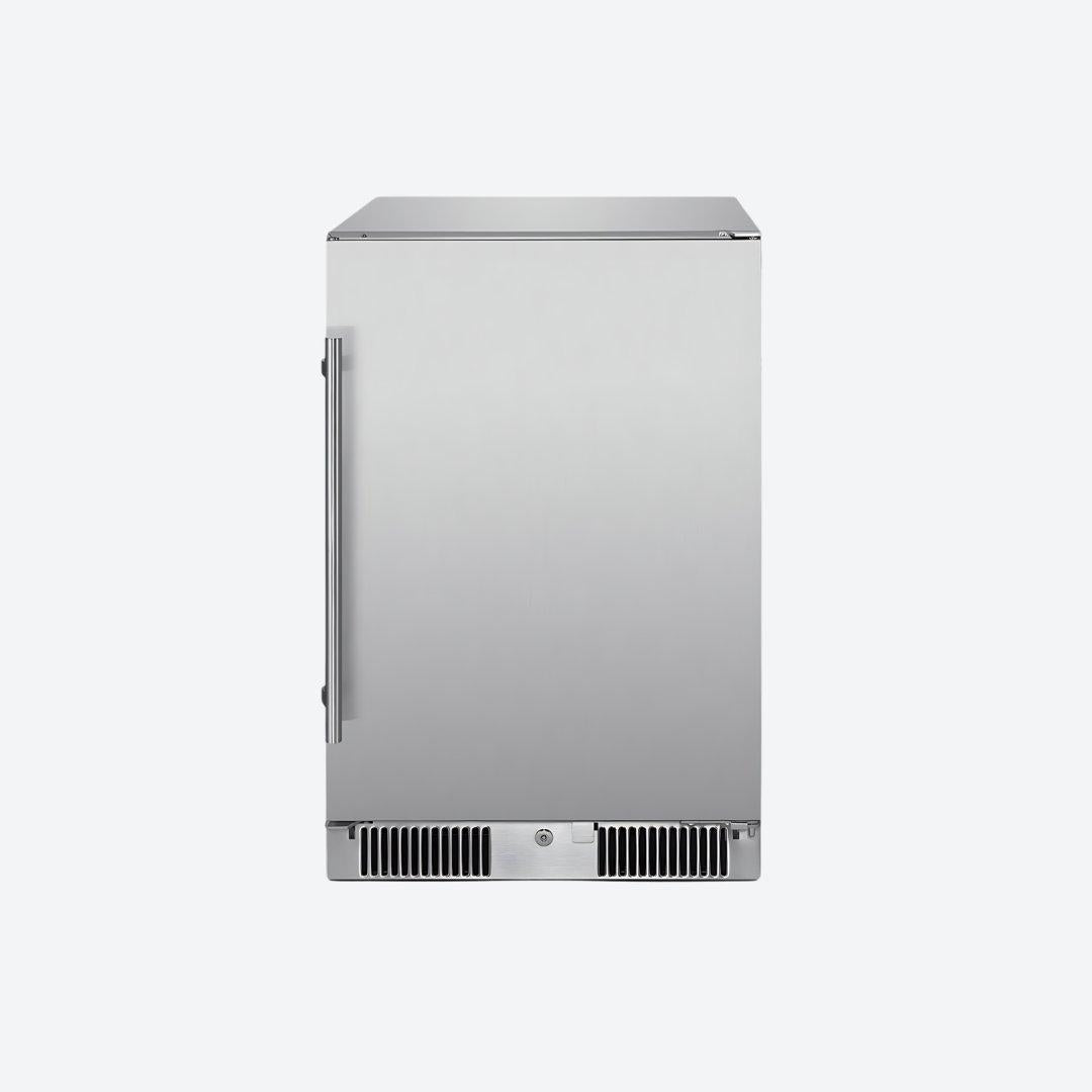 Frigobar Blaze de 20 pulgadas para exteriores con puerta reversible y diseño compacto