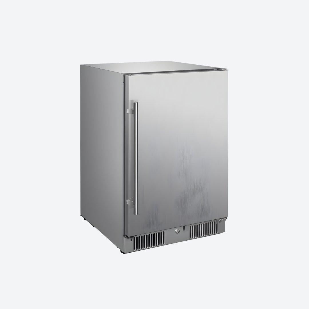 Frigobar Blaze de 20 pulgadas para exteriores con puerta reversible y diseño compacto