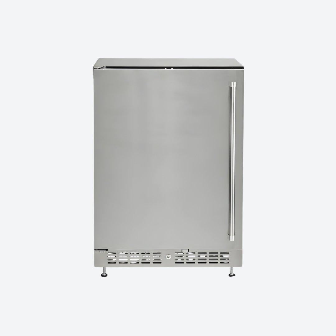 Frigobar Coyote de 24 pulgadas para exteriores con puerta reversible y control digital