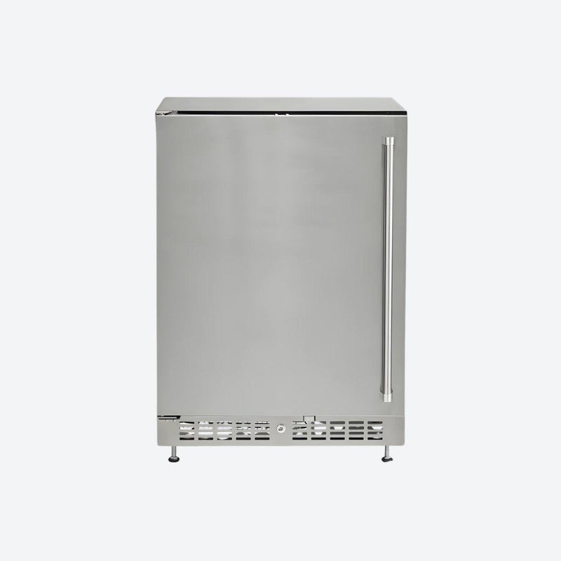 Frigobar Coyote de 24 pulgadas para exteriores con puerta reversible y control digital