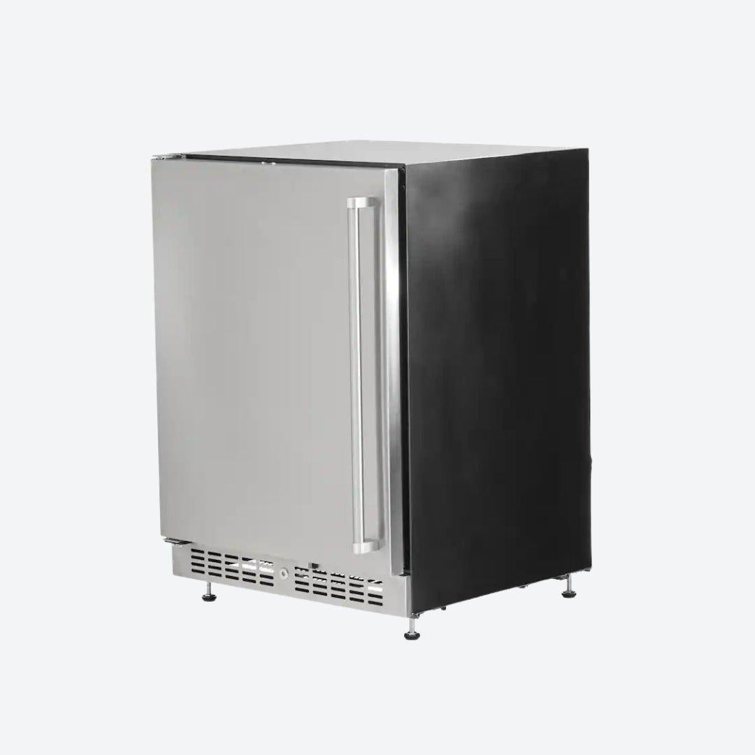 Frigobar Coyote de 24 pulgadas para exteriores con puerta reversible y control digital