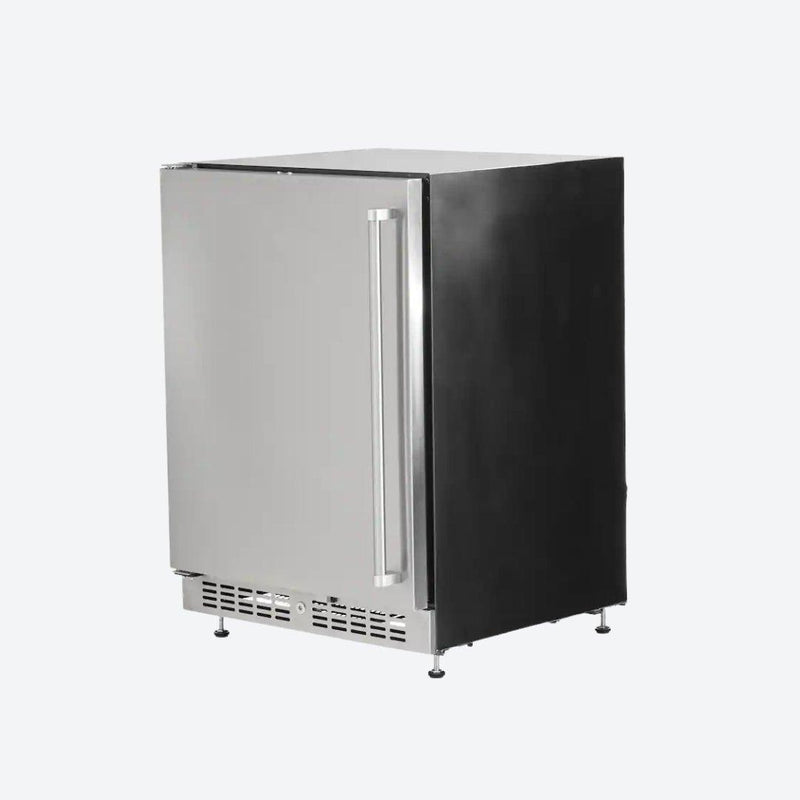 Frigobar Coyote de 24 pulgadas para exteriores con puerta reversible y control digital