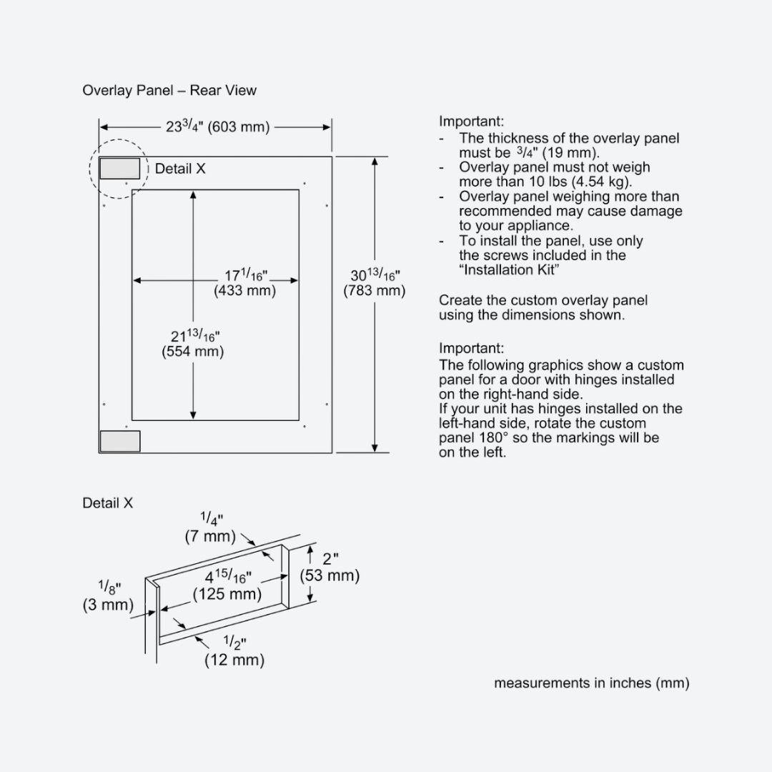 Refrigerador Thermador de 24 pulgadas bajo cubierta con puerta de cristal y jaladera Professional
