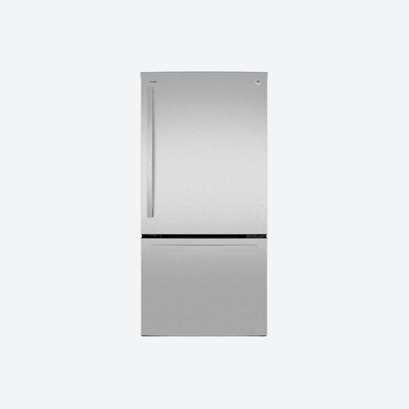 Refrigerador bottom mount GE Profile de 21 pies cúbicos y versión combo gemelos en acabado inoxidable