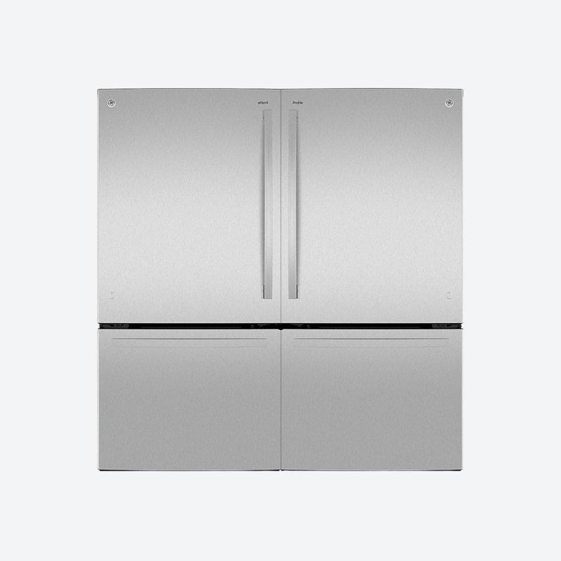 Refrigerador bottom mount GE Profile de 21 pies cúbicos y versión combo gemelos en acabado inoxidable
