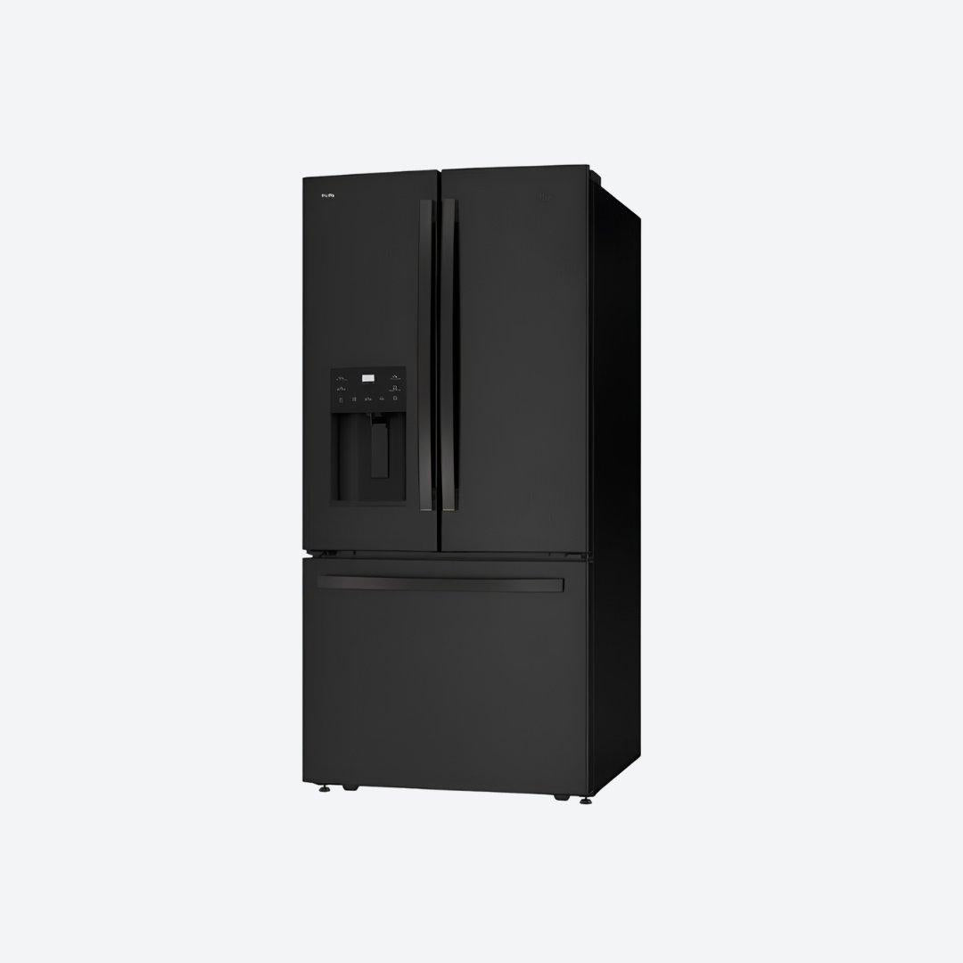 Refrigerador bottom mount GE Profile de 25 pies cúbicos en acabado Dark Slate con despachador en puerta
