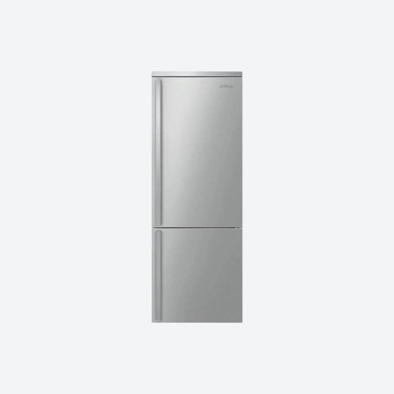 Refrigerador bottom mount Smeg Portofino de 28 pulgadas en acero inoxidable con opción de bisagra derecha o izquierda
