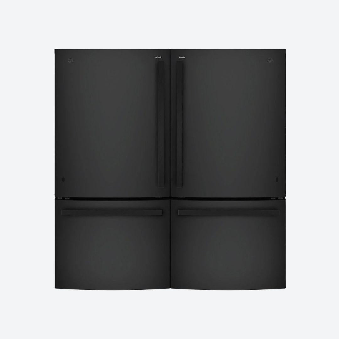 Refrigerador GE Profile bottom mount de 510 litros en acabado Dark Slate con congelador inferior