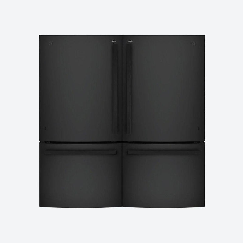 Refrigerador GE Profile bottom mount de 510 litros en acabado Dark Slate con congelador inferior