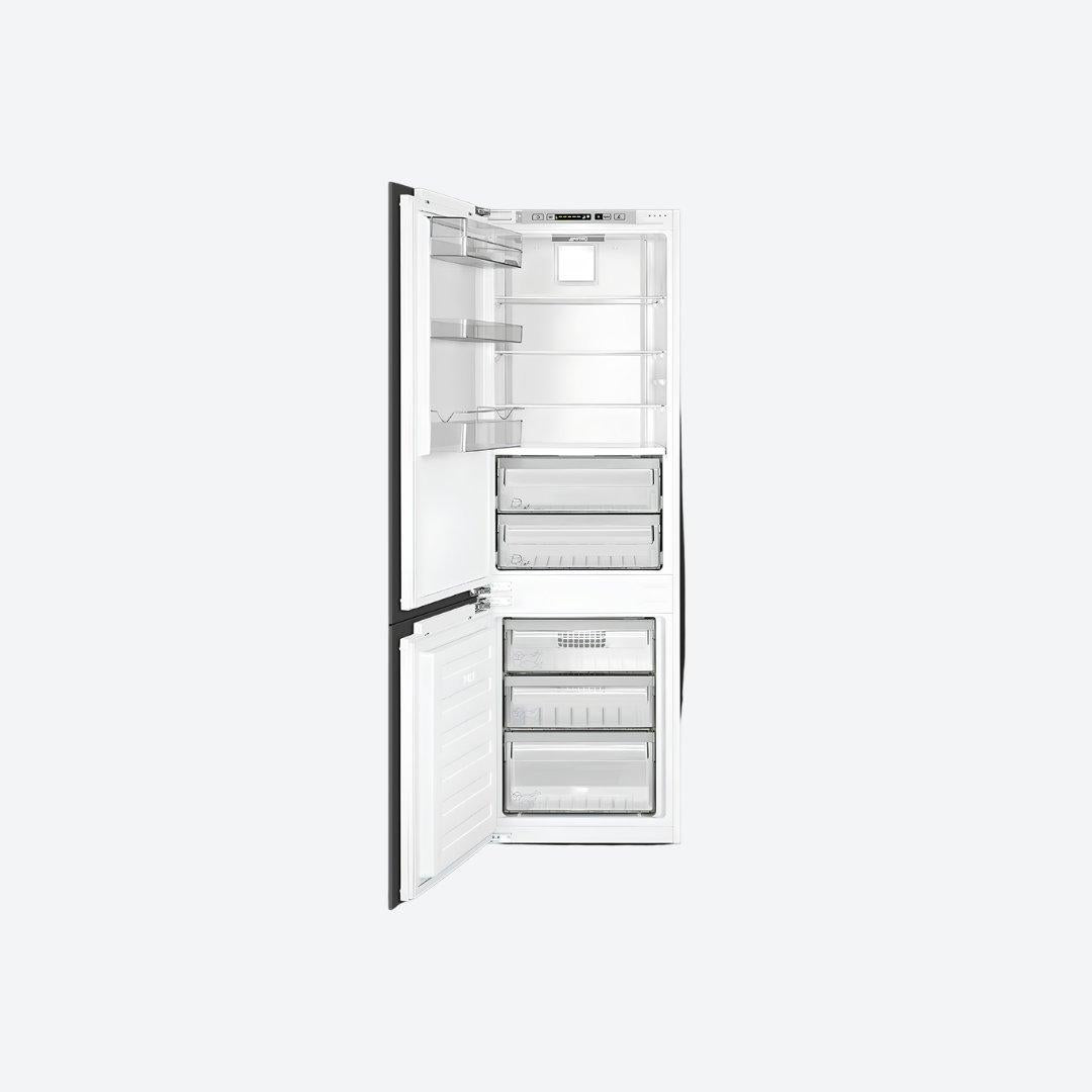 Refrigerador bottom mount panelable SMEG de 24 pulgadas con congelador inferior