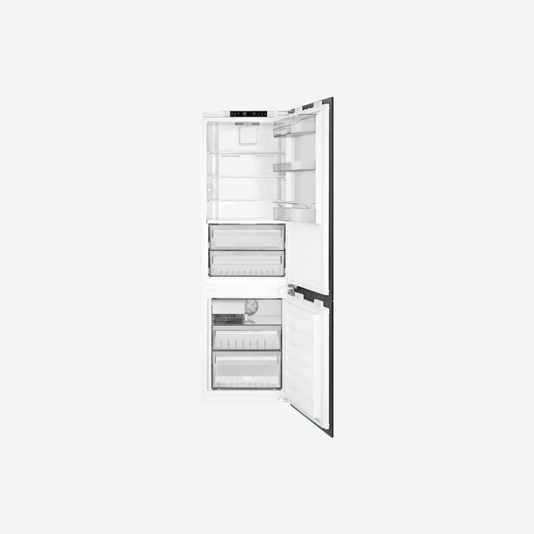 Refrigerador bottom mount panelable SMEG de 24 pulgadas con fábrica de hielos automática