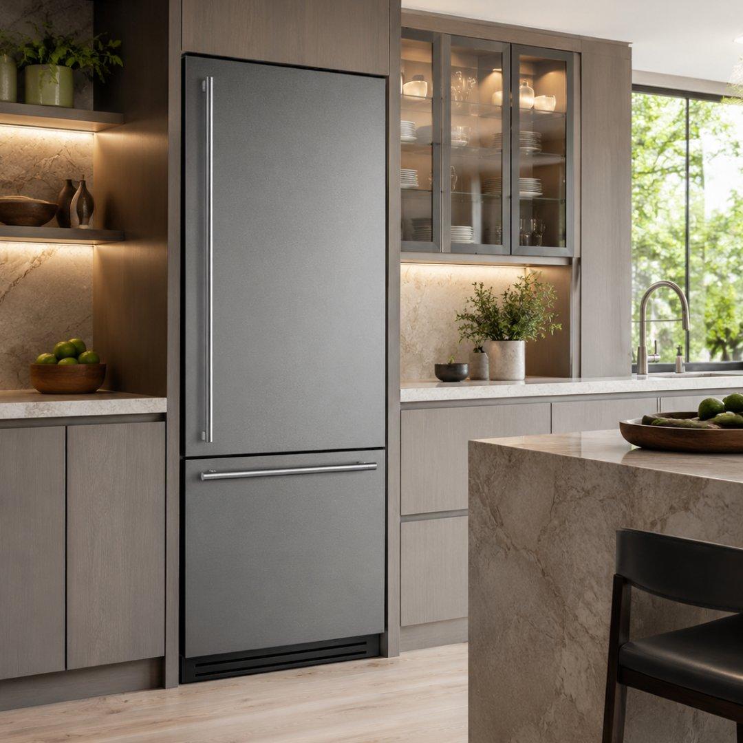 Refrigerador bottom mount panelable SMEG de 30 pulgadas con congelador inferior