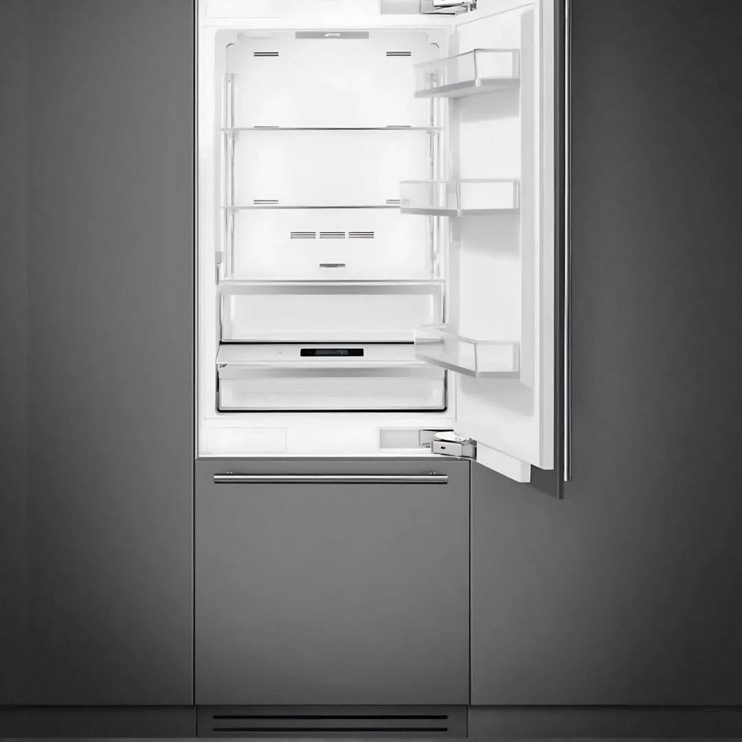 Refrigerador bottom mount panelable SMEG de 30 pulgadas con congelador inferior