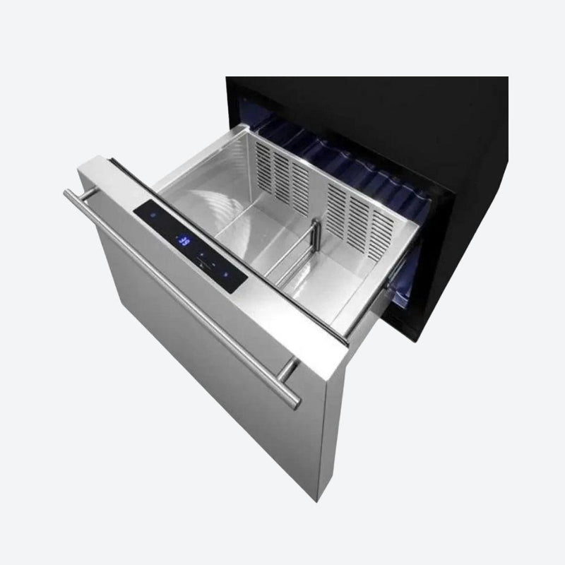 Refrigerador Summit de un cajón de 22 pulgadas en acero inoxidable para uso interior o exterior