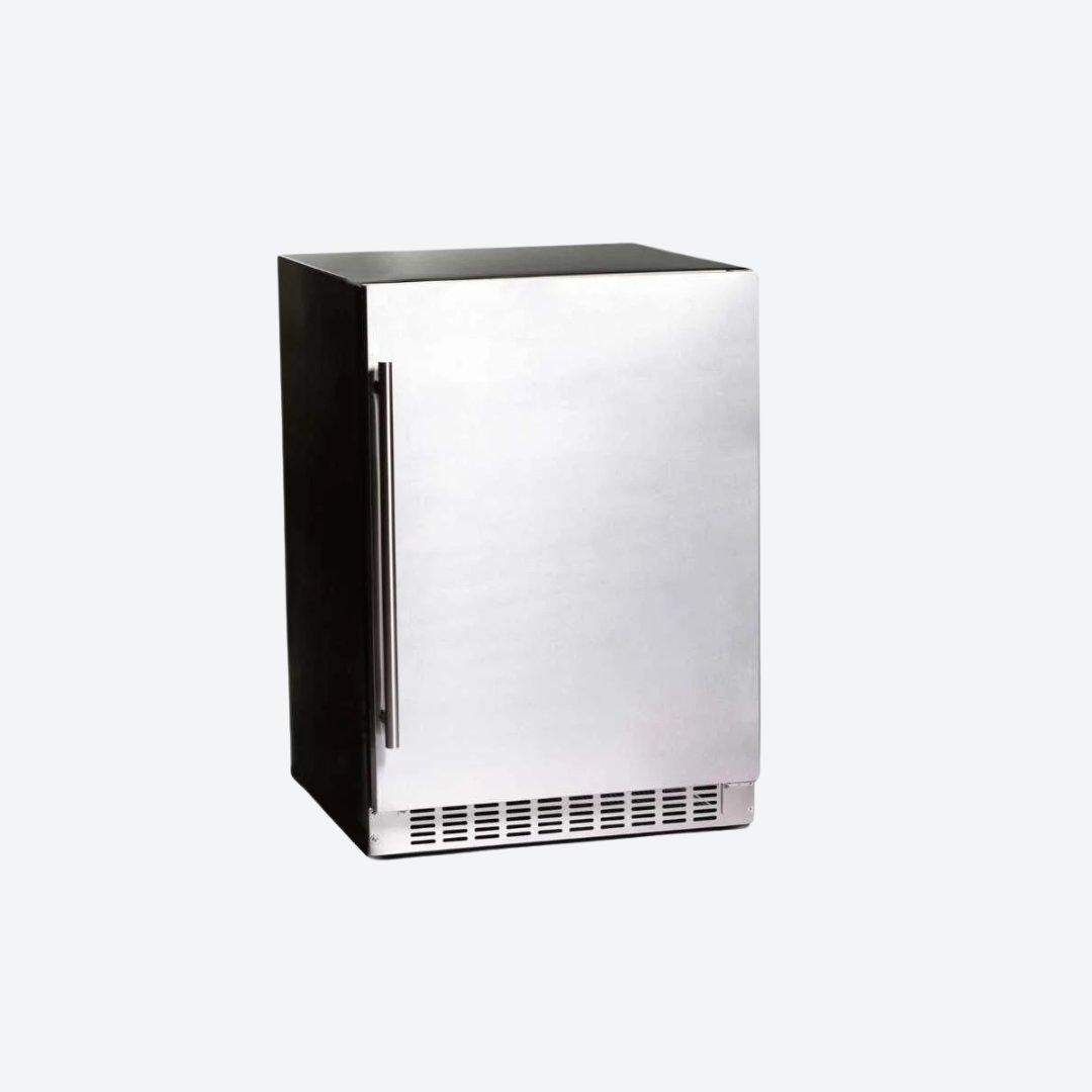 Refrigerador compacto Kalt de 24 pulgadas para interiores y exteriores con puerta de acero inoxidable