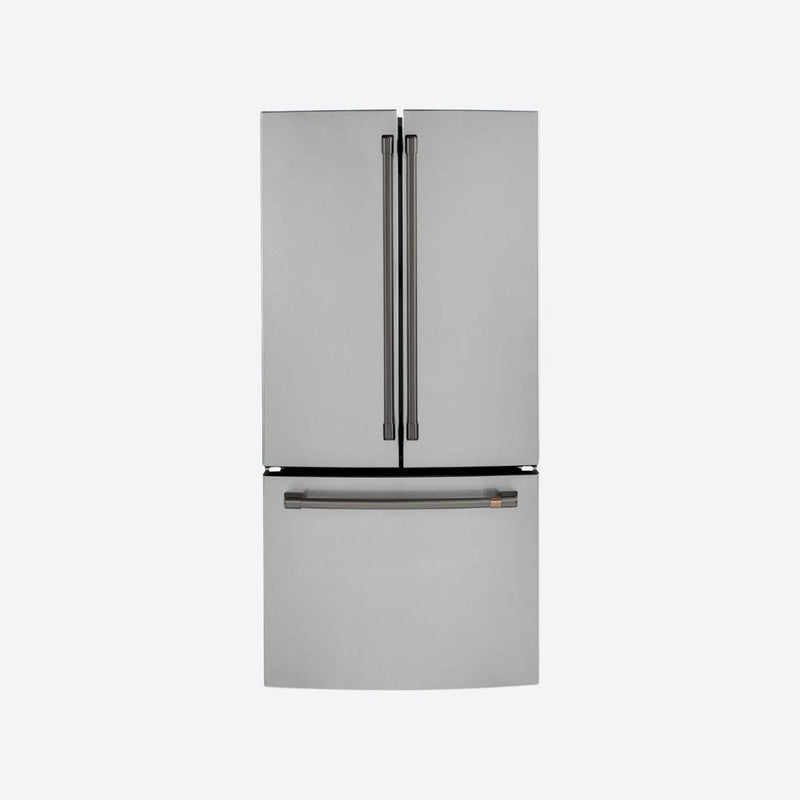 Refrigerador French door Café Appliances de 19 pies cúbicos en acero inoxidable con dispensador interno de agua