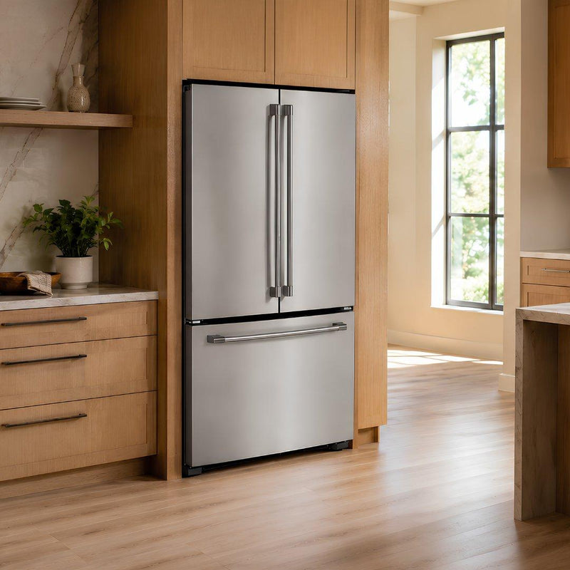 Refrigerador French door Café de 19 pies cúbicos en acero inoxidable con dispensador interno de agua