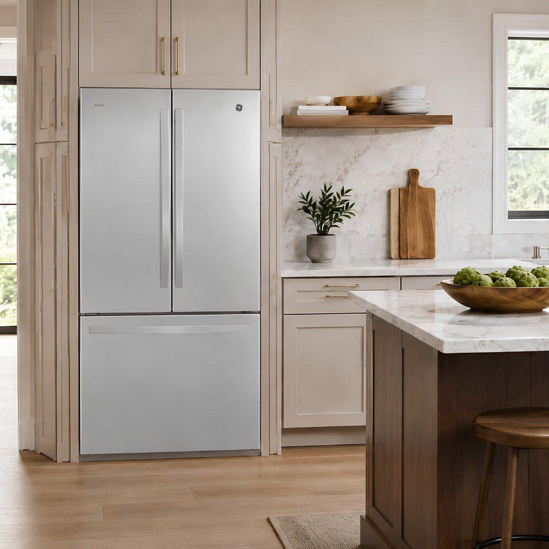 Refrigerador French Door Ge Profile de 25 pies cúbicos en acabado inoxidable