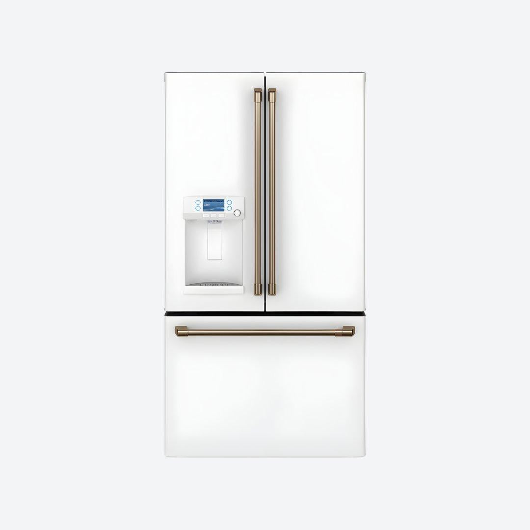 Refrigerador French door Café Appliances de 27.7 pies cúbicos con dispensador de agua caliente en acabado matte black