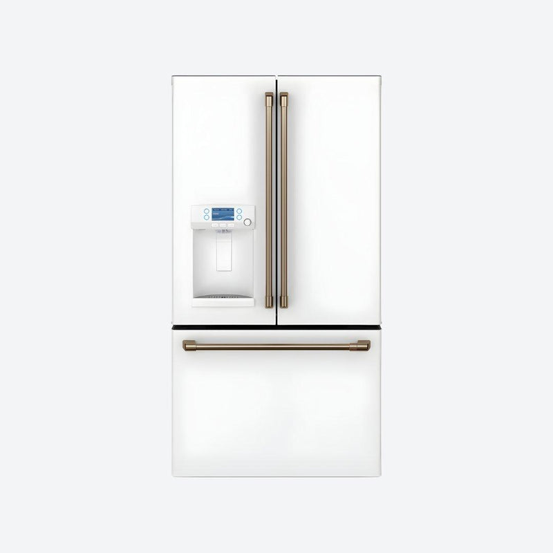 Refrigerador French door Café Appliances de 27.7 pies cúbicos con dispensador de agua caliente en acabado matte black