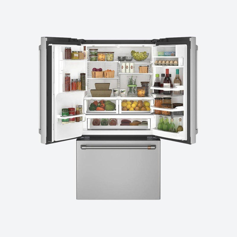 Refrigerador French door Café Appliances de 27.7 pies cúbicos con dispensador de agua caliente en acabado matte black