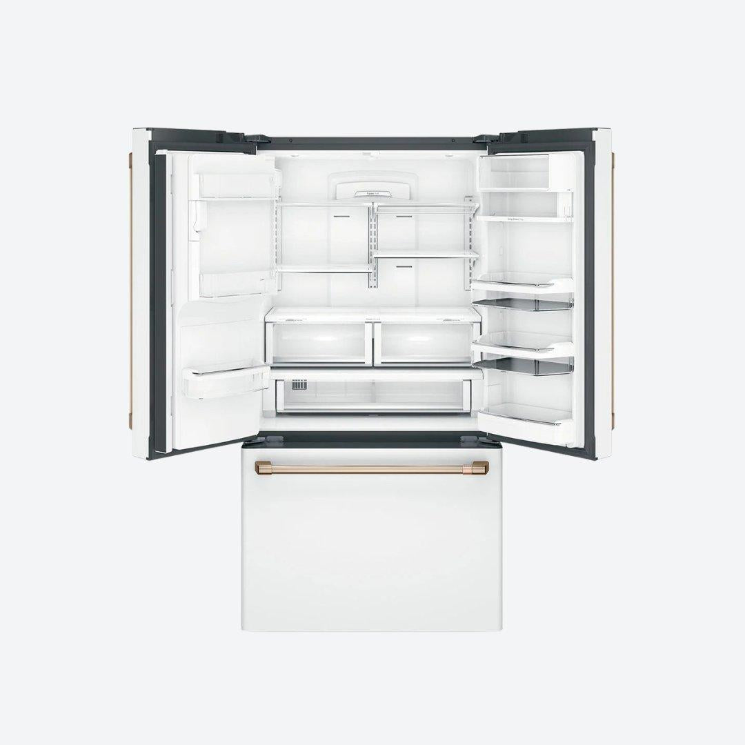 Refrigerador French door Café Appliances de 27.7 pies cúbicos con dispensador de agua caliente en acabado matte black