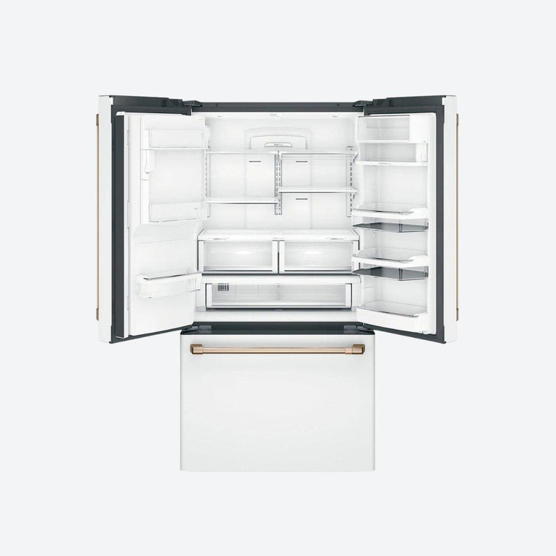 Refrigerador French door Café Appliances de 27.7 pies cúbicos con dispensador de agua caliente en acabado matte black
