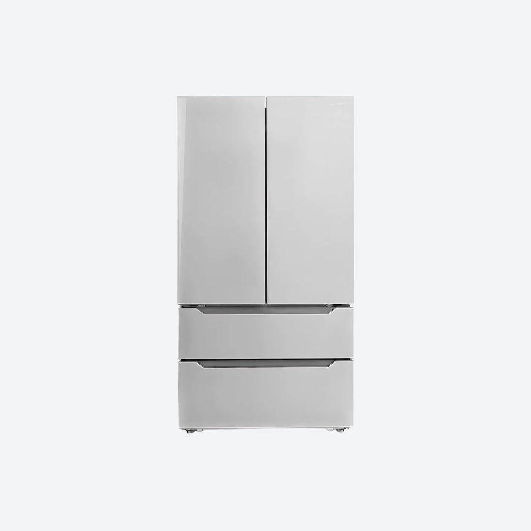 Refrigerador french door SMEG de 36 pulgadas con 4 puertas en acero inoxidable