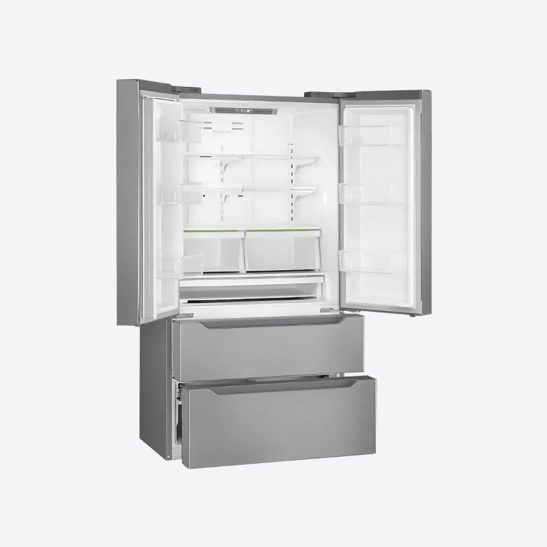 Refrigerador french door SMEG de 36 pulgadas con 4 puertas en acero inoxidable