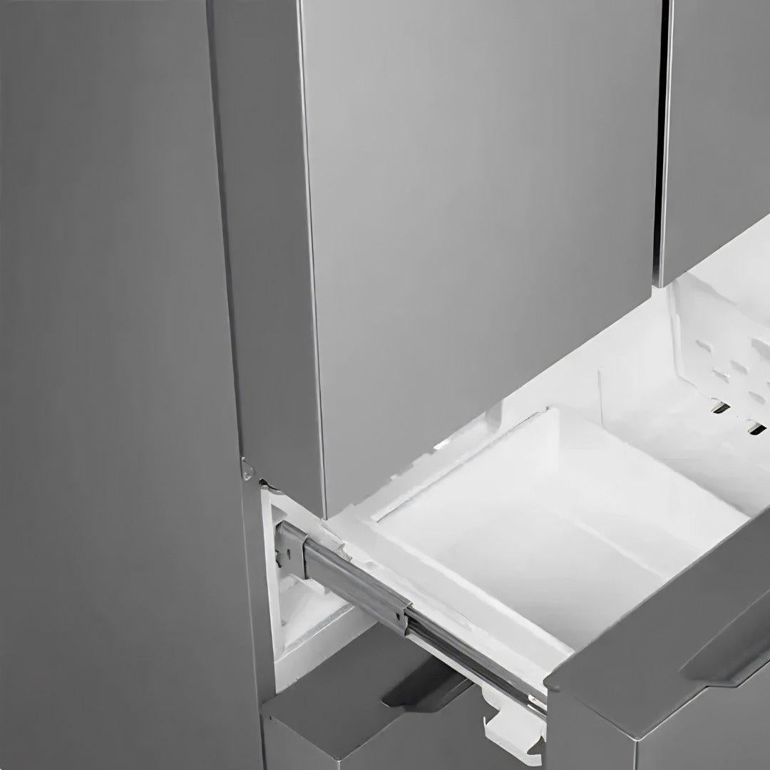 Refrigerador french door SMEG de 36 pulgadas con 4 puertas en acero inoxidable