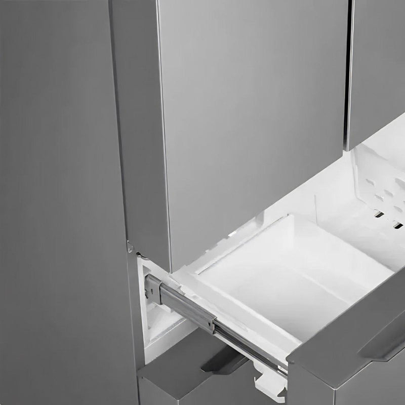 Refrigerador french door SMEG de 36 pulgadas con 4 puertas en acero inoxidable