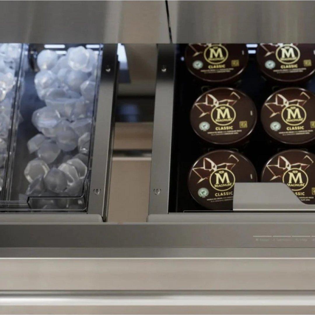 Refrigerador french door empotrable Thermador de 42 pulgadas en acero inoxidable con Flex Drawer