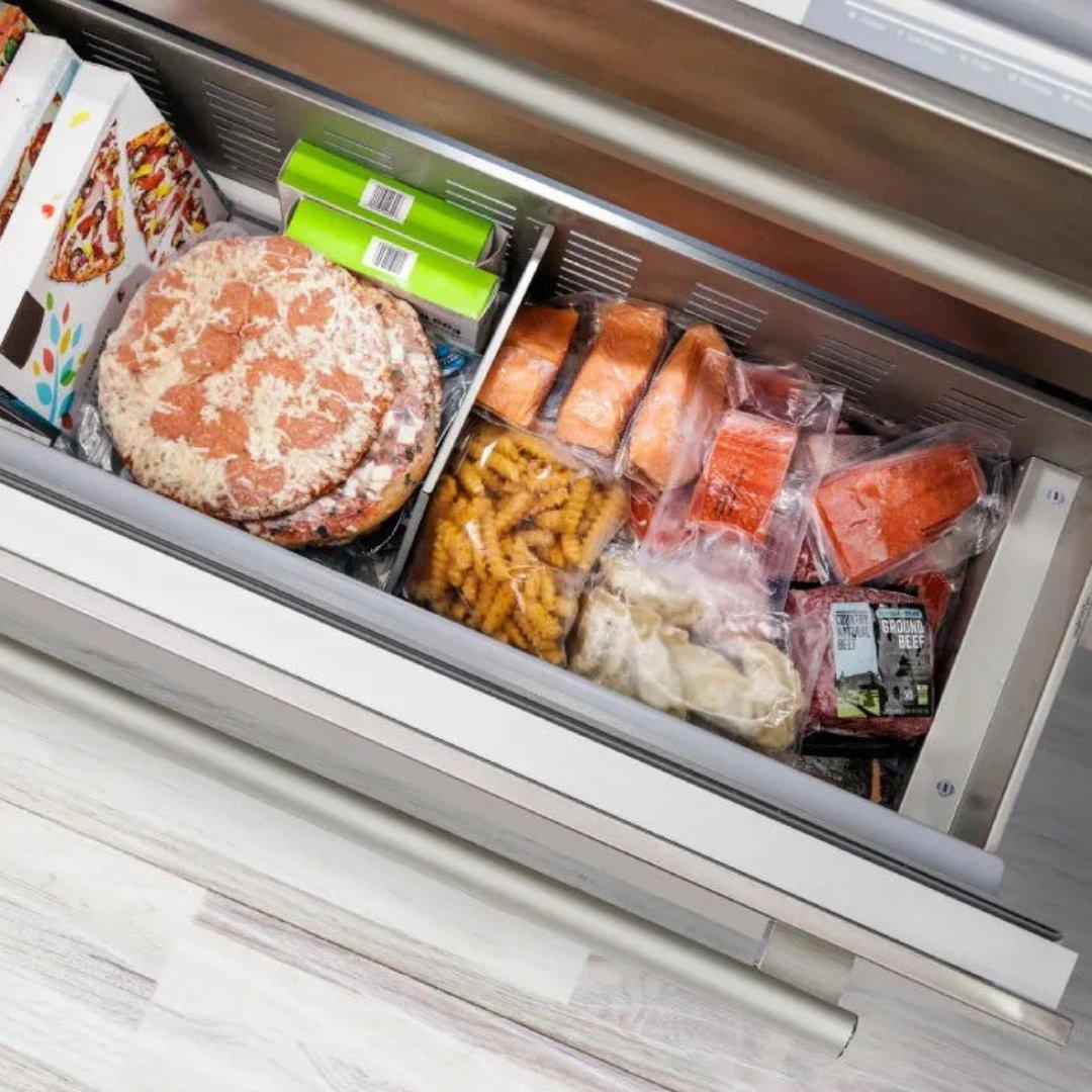 Refrigerador french door empotrable Thermador de 42 pulgadas en acero inoxidable con Flex Drawer
