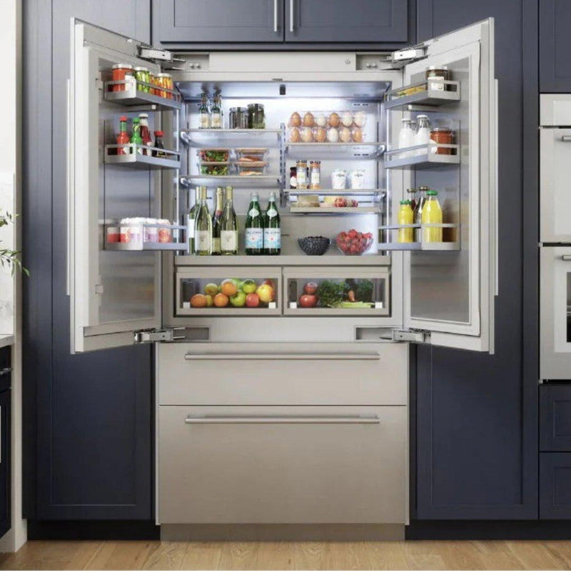 Refrigerador french door empotrable Thermador de 42 pulgadas en acero inoxidable con Flex Drawer