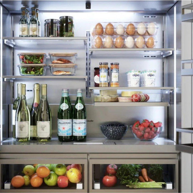 Refrigerador french door empotrable Thermador de 42 pulgadas en acero inoxidable con Flex Drawer