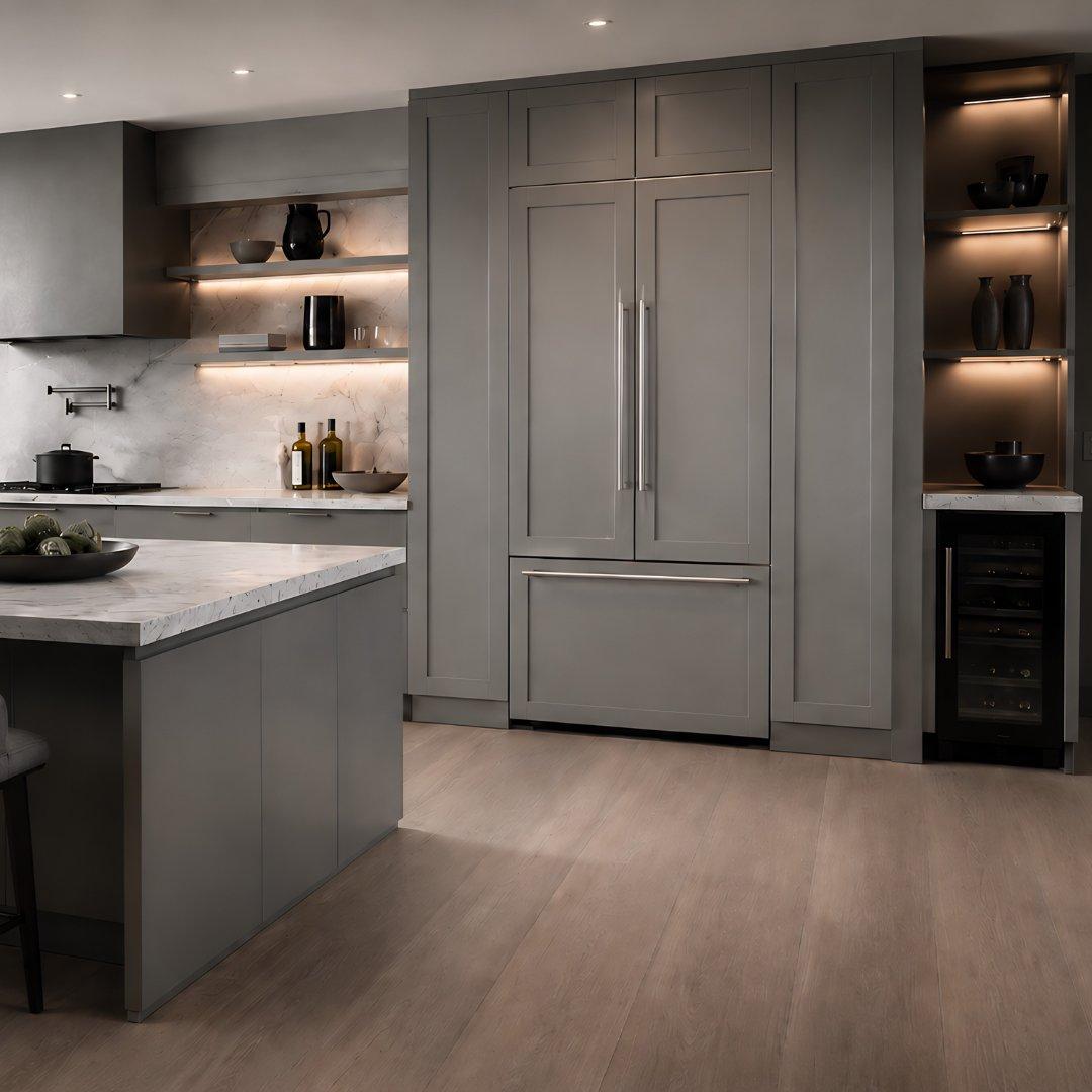 Refrigerador french door panelable SMEG de 36 pulgadas con ice maker automático