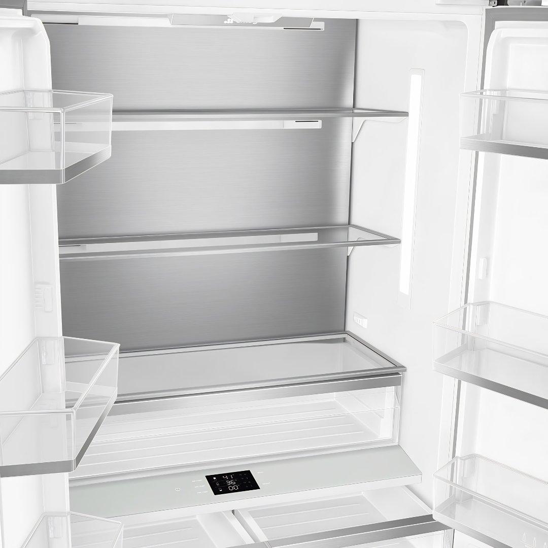 Refrigerador french door panelable SMEG de 36 pulgadas con ice maker automático