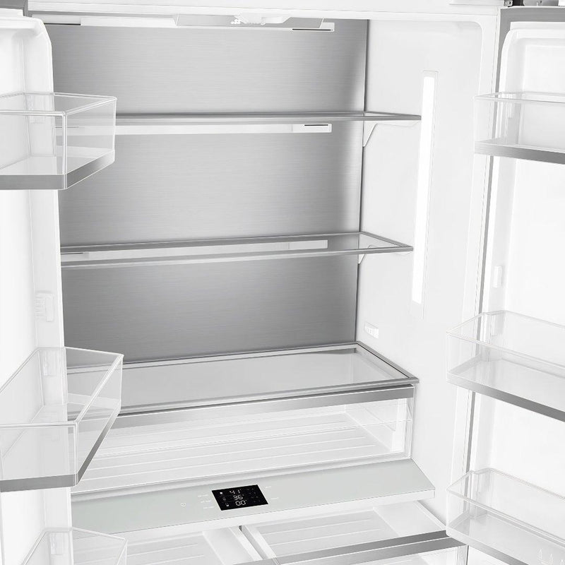 Refrigerador french door panelable SMEG de 36 pulgadas con ice maker automático
