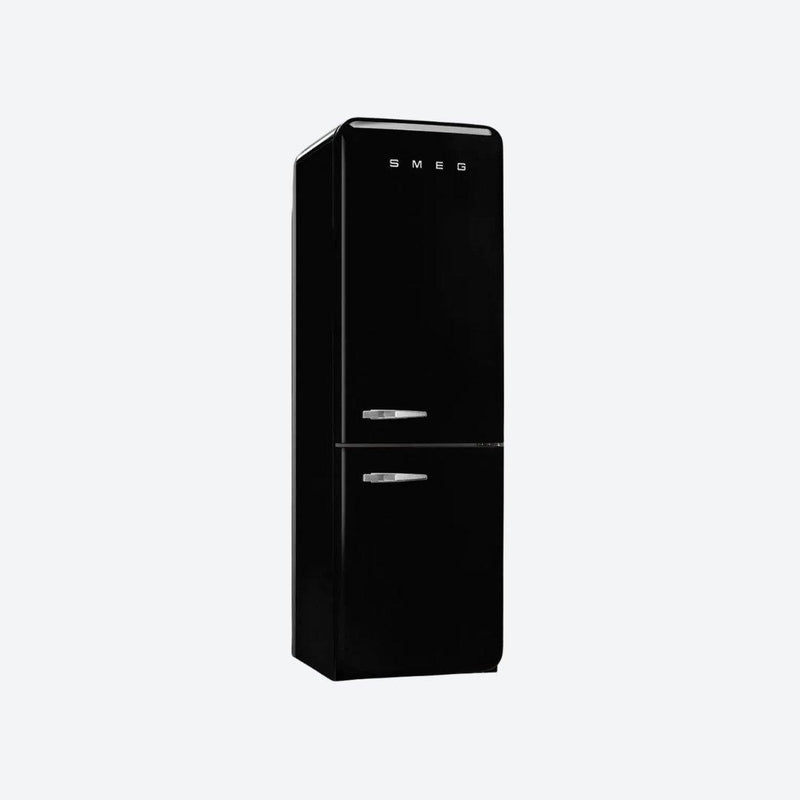 Refrigerador retro Smeg de 24 pulgadas con congelador inferior en rojo, negro, crema o blanco