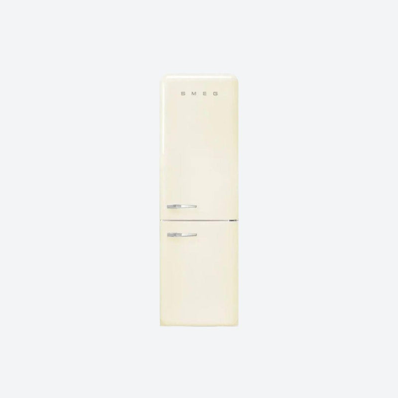 Refrigerador retro Smeg de 24 pulgadas con congelador inferior en rojo, negro, crema o blanco
