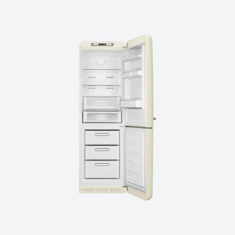 Refrigerador retro Smeg de 24 pulgadas con congelador inferior en rojo, negro, crema o blanco